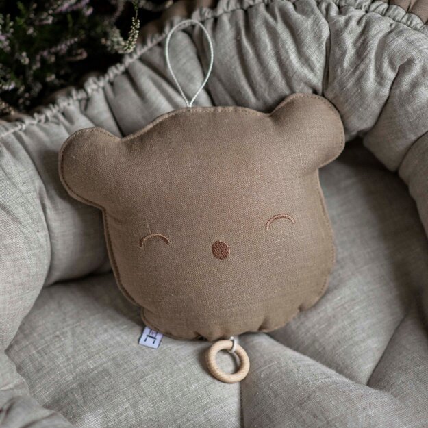 Cacao Teddy bear musical pillow